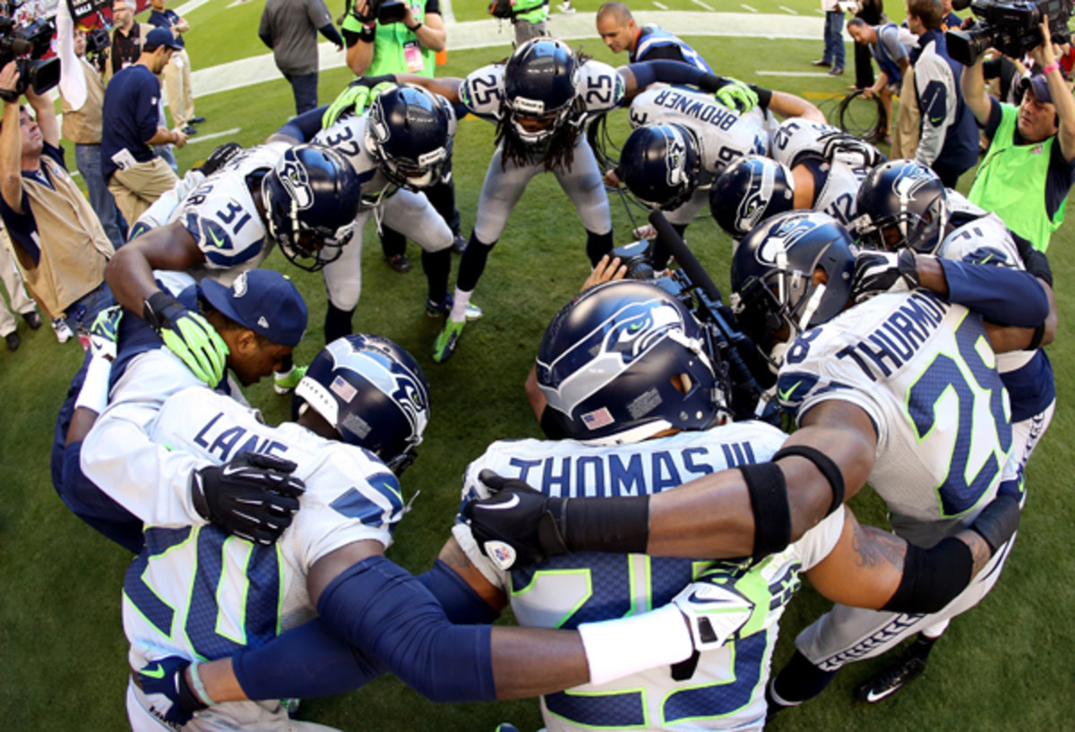 Seattle's 'Legion of Boom' secondary. (Christian Petersen/Getty Images)